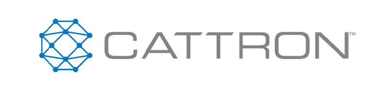 Cattron logo in blue and grey