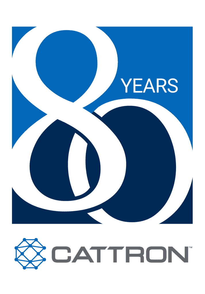 Cattron official 80th anniversary logo