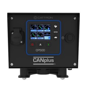 cattron canplus cp500 engine control panel in compact aluflex enclosure front view