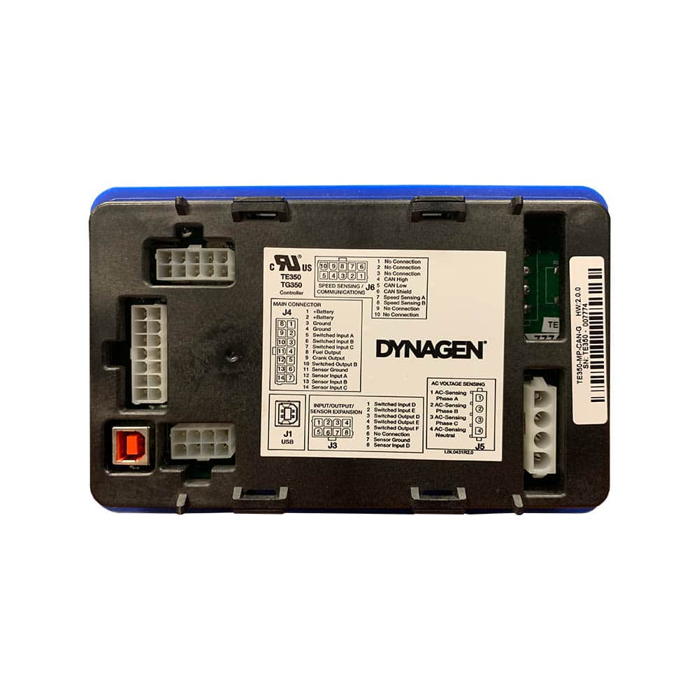 Back view of DynaGen TG350 generator controller