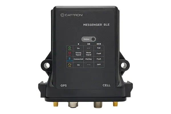 cattron messenger ble telemetry monitoring device front view