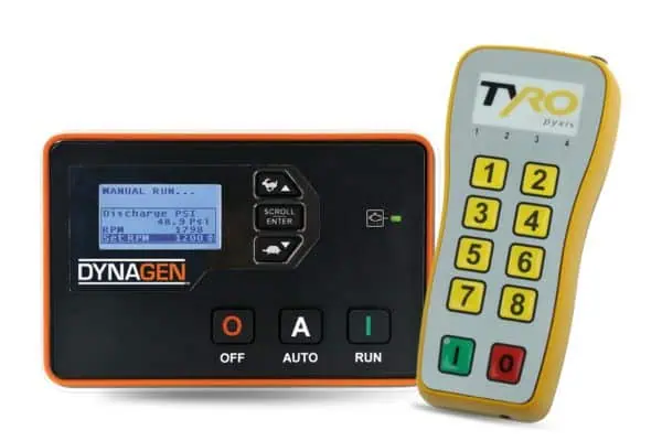 Controles remotos Dynagen TG350 e Tyro Pyxis