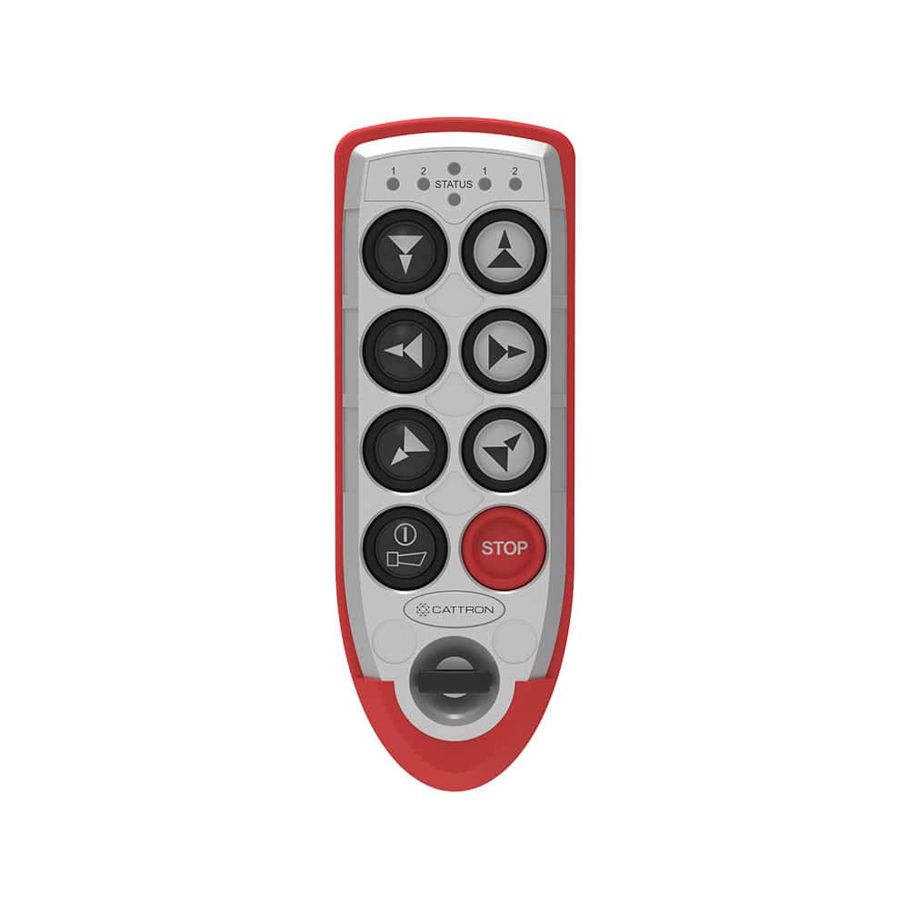 cattron cattroncontrol excalibur 10  to 12 buttons radio remote control flat view