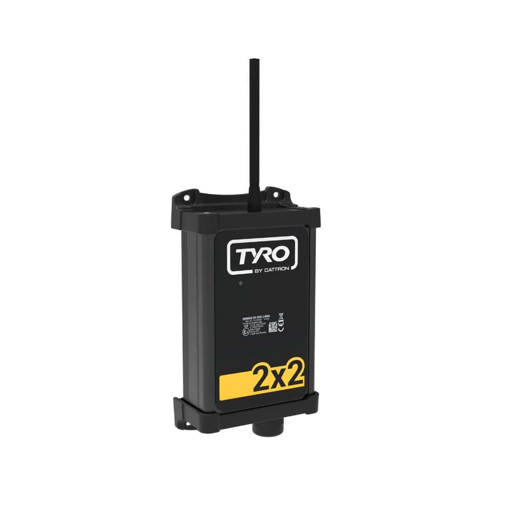Tyro 2x2 receiver angled to the left