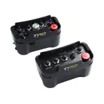 a couple of Tyro Pollux 1S radio remote controls in top perspective view