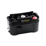 a top perspective view of Tyro Pollux 1S radio remote control showing control panel buttons