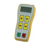 een Tyro Pyxis 1S radiografische afstandsbediening met 4 functies en display, in perspectief