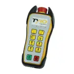 een Tyro Pyxis 1S Safe radiografische afstandsbediening met 8 functies, in perspectief