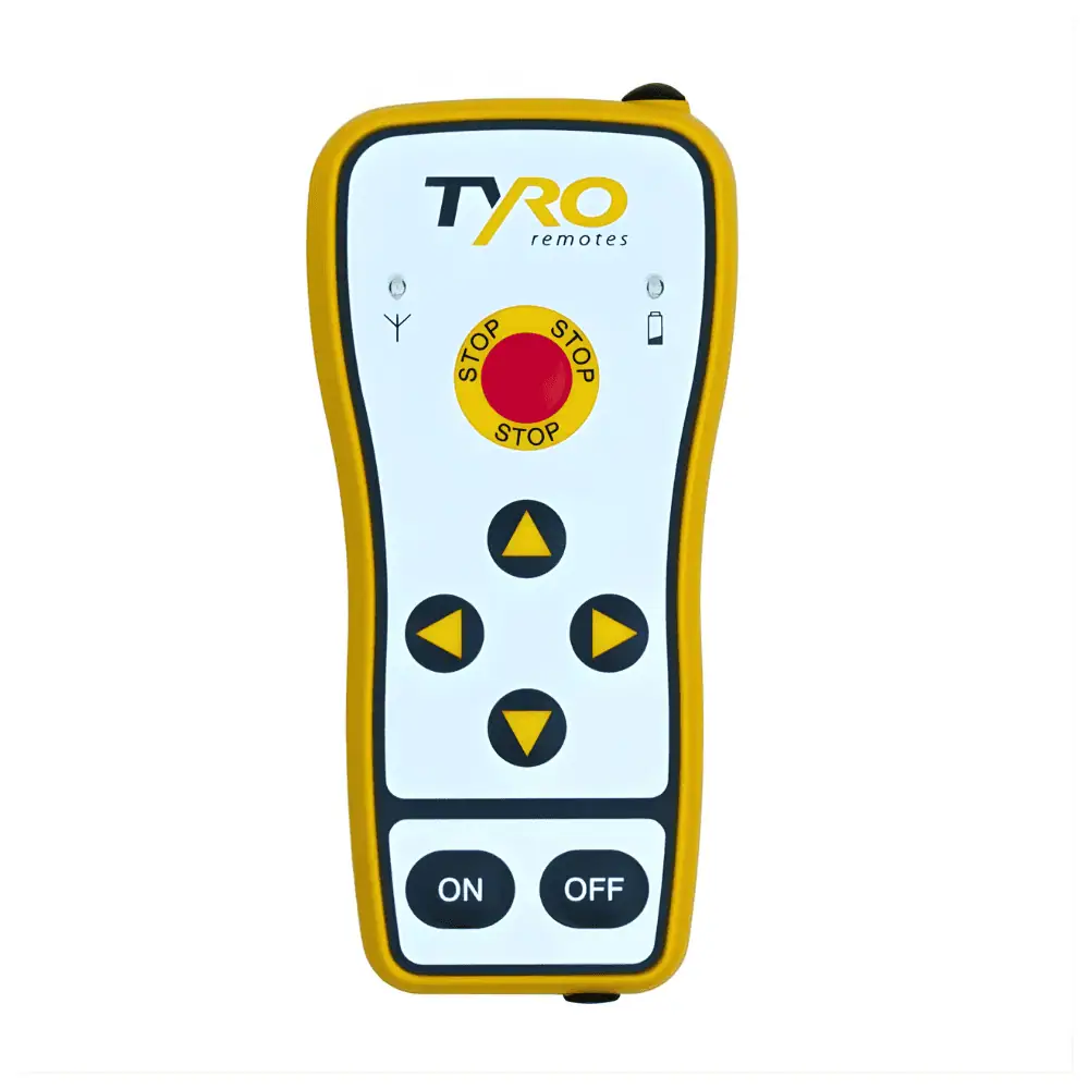 a Tyro Sedna 1s transmitter in front view with four function channels