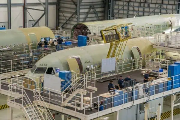 aircraft manufacturing plant